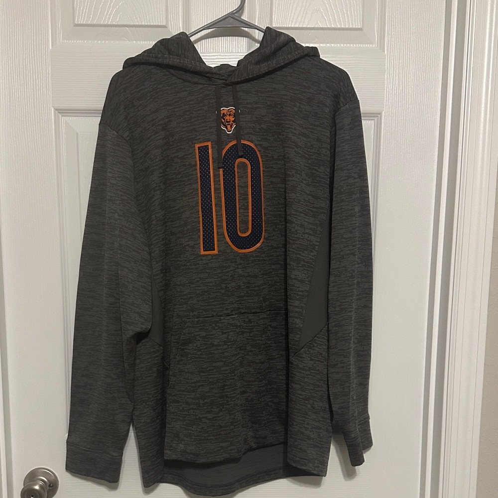 Fanatics Charcoal Hoodie with Vibrant Orange Number
